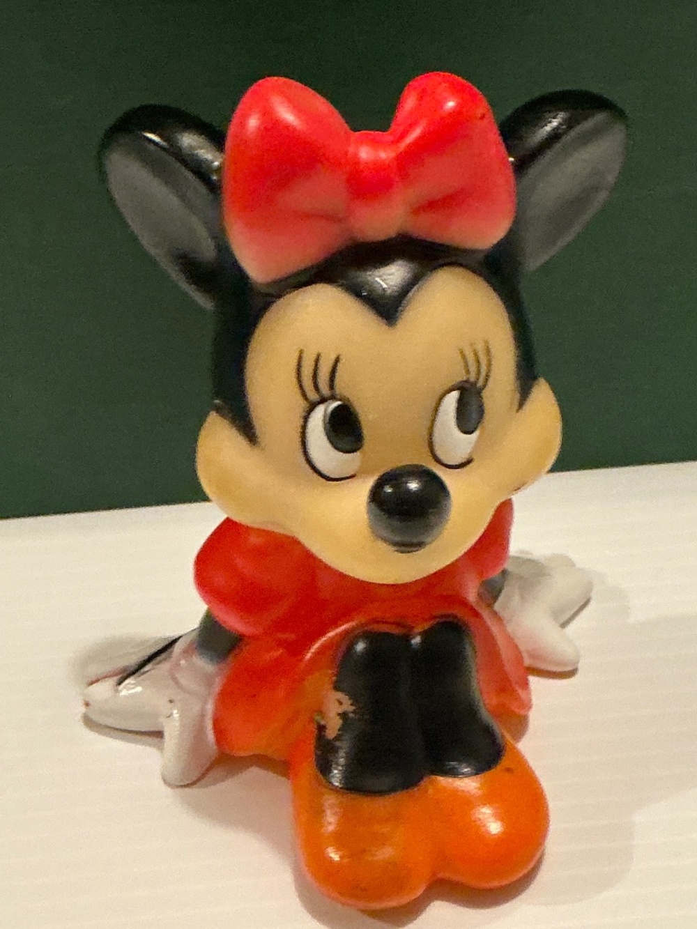 Vintage 1960s Disney Minnie Mouse Rubber Squeak Toy Walt Disney Productions